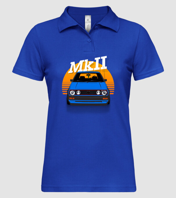  minta királykék pólón
