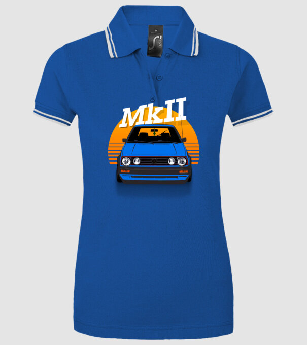  minta királykék pólón